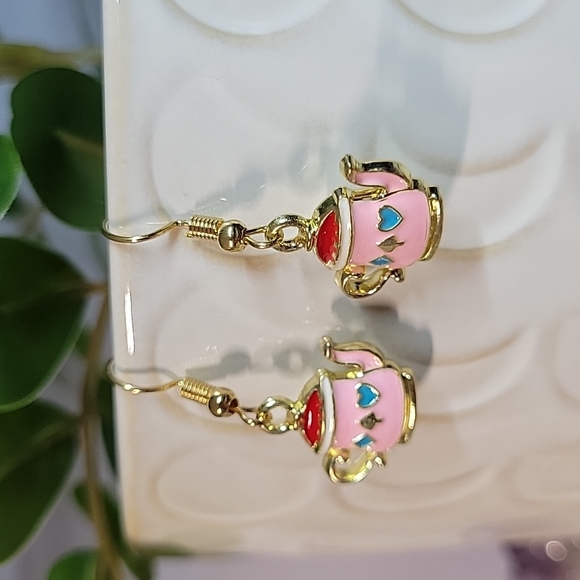 Teapot Drop Earrings - Picture 3 of 4